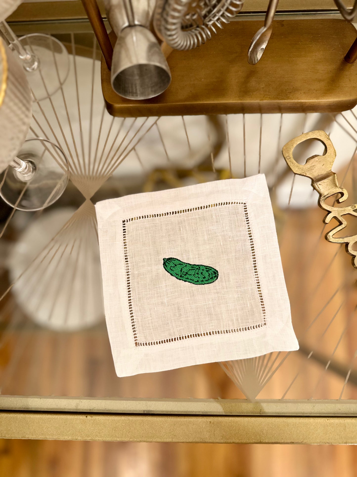 Katz's Deli Embroidered Cocktail Napkin Set