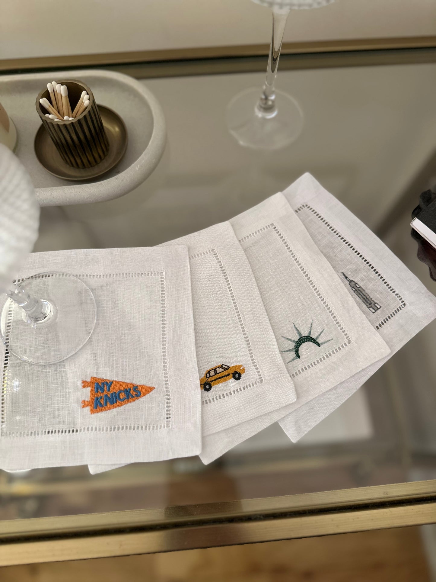 Go New York Cocktail Napkin Set