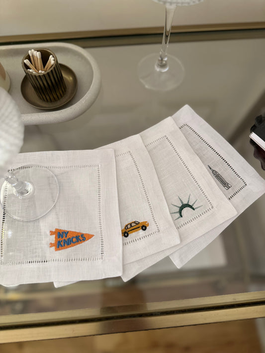 Go New York Cocktail Napkin Set